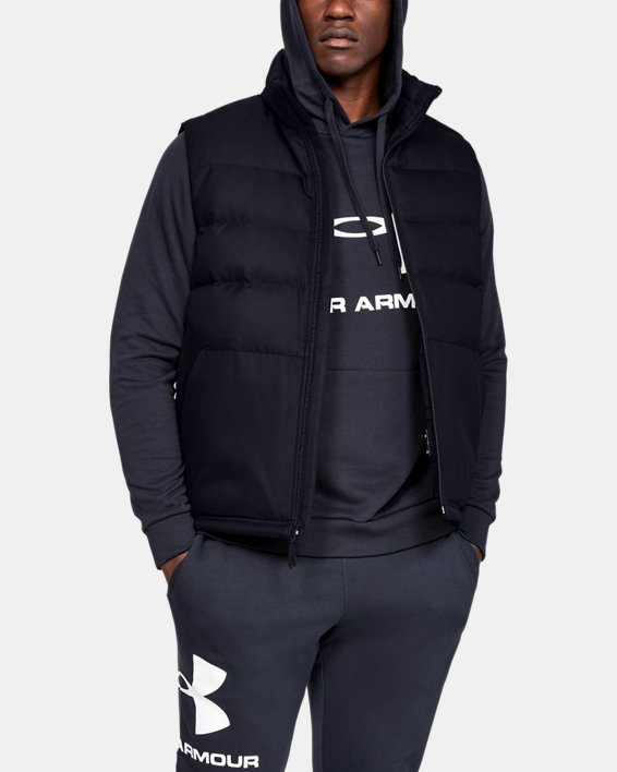 Men's UA Storm Sportstyle Down Vest, Black, pdpMainDesktop image number 0